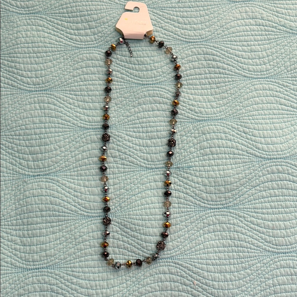 Trifari Multicolor Glass Beaded Long Necklace
